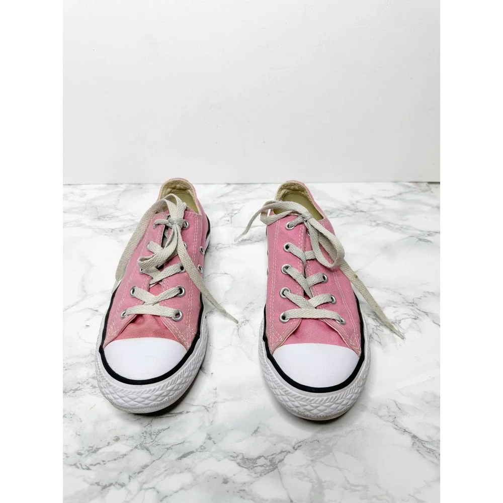 Converse Chuck Taylor All Star Youth 2 Pink Sneakers Good Low Top Canvas 3J238